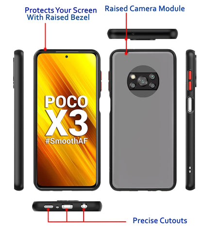 Pikkme black Matte back cover for Poco X3 – photo 3