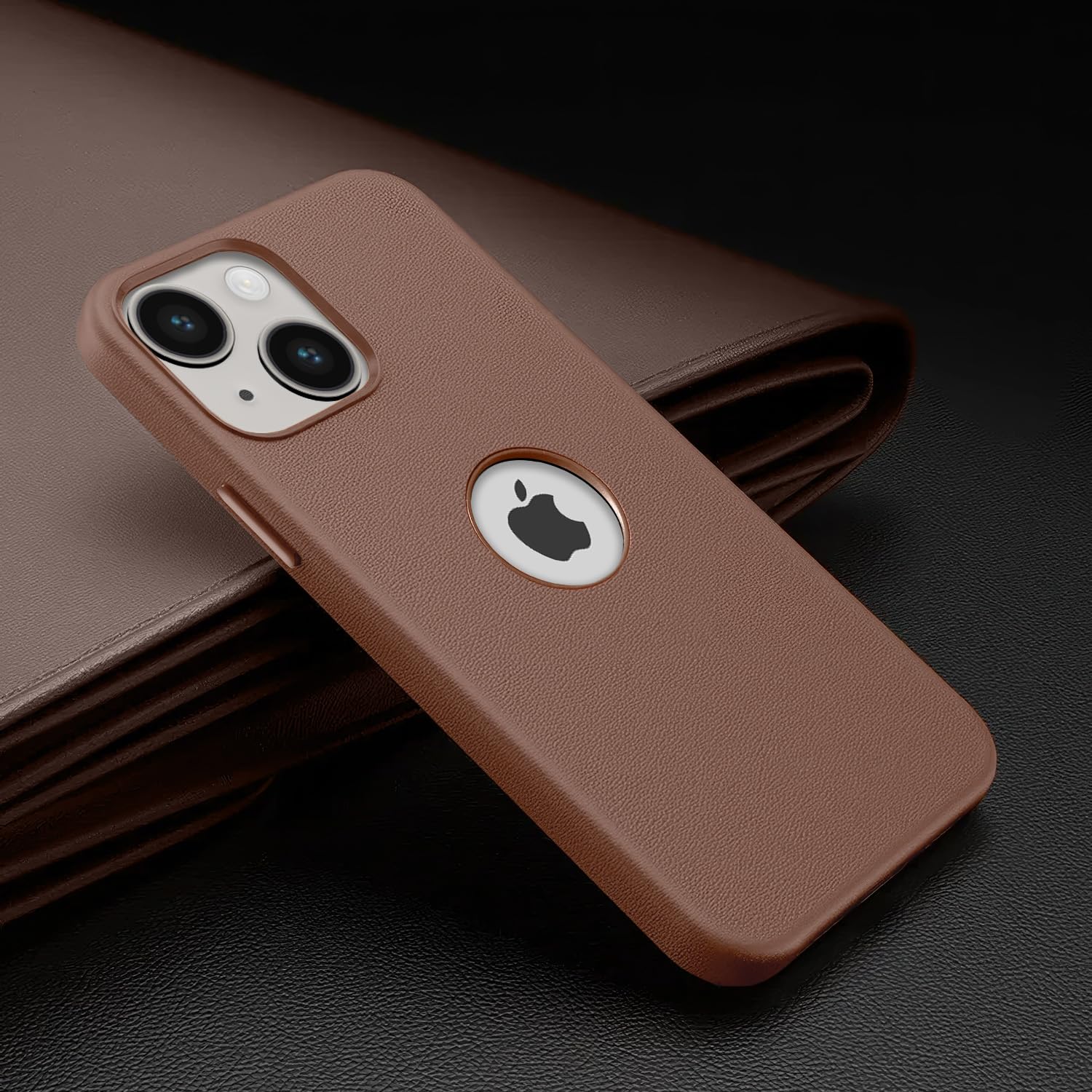 Umber Leather mobile cover for iPhone 13 – Pikkme – photo 4