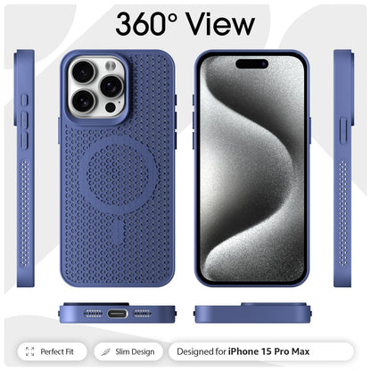 Blue MagSafe phone cover for iPhone 15 Pro – Pikkme – photo 3