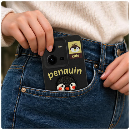 Pikkme black Plush Patch back cover for Vivo V25 5G – photo 4