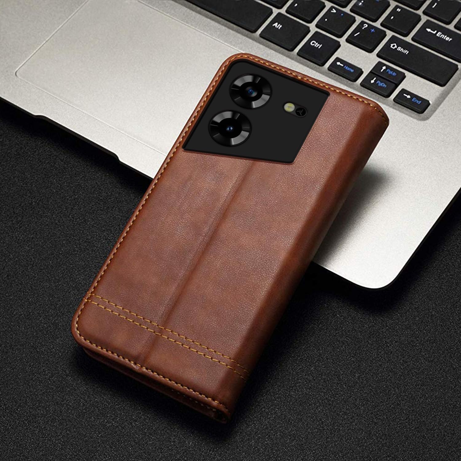 Pikkme brown Magnetic flip case for Tecno Pova 5/Pova 5 Pro 5G – photo 3