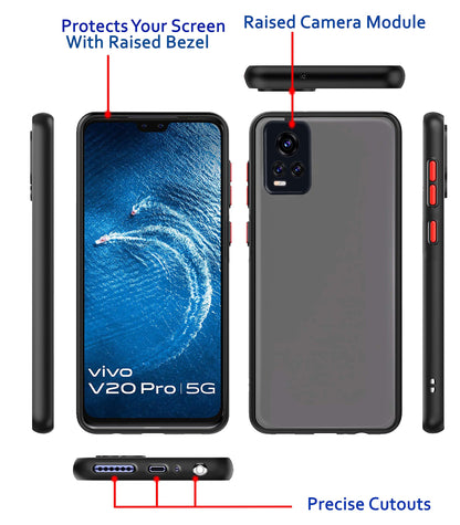 Pikkme black Hybrid mobile cover for Vivo V20 Pro – photo 3