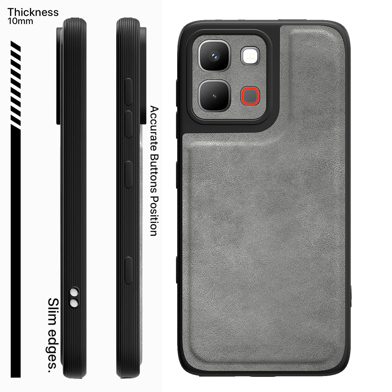 Pikkme Infinix Note Edge 5G grey mobile cover – photo 3