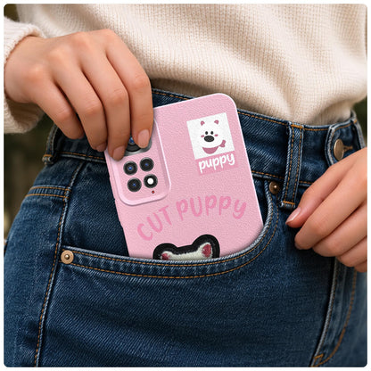 Pikkme pink Plush Patch phone cover for Redmi Note 11/Note 11s – photo 4