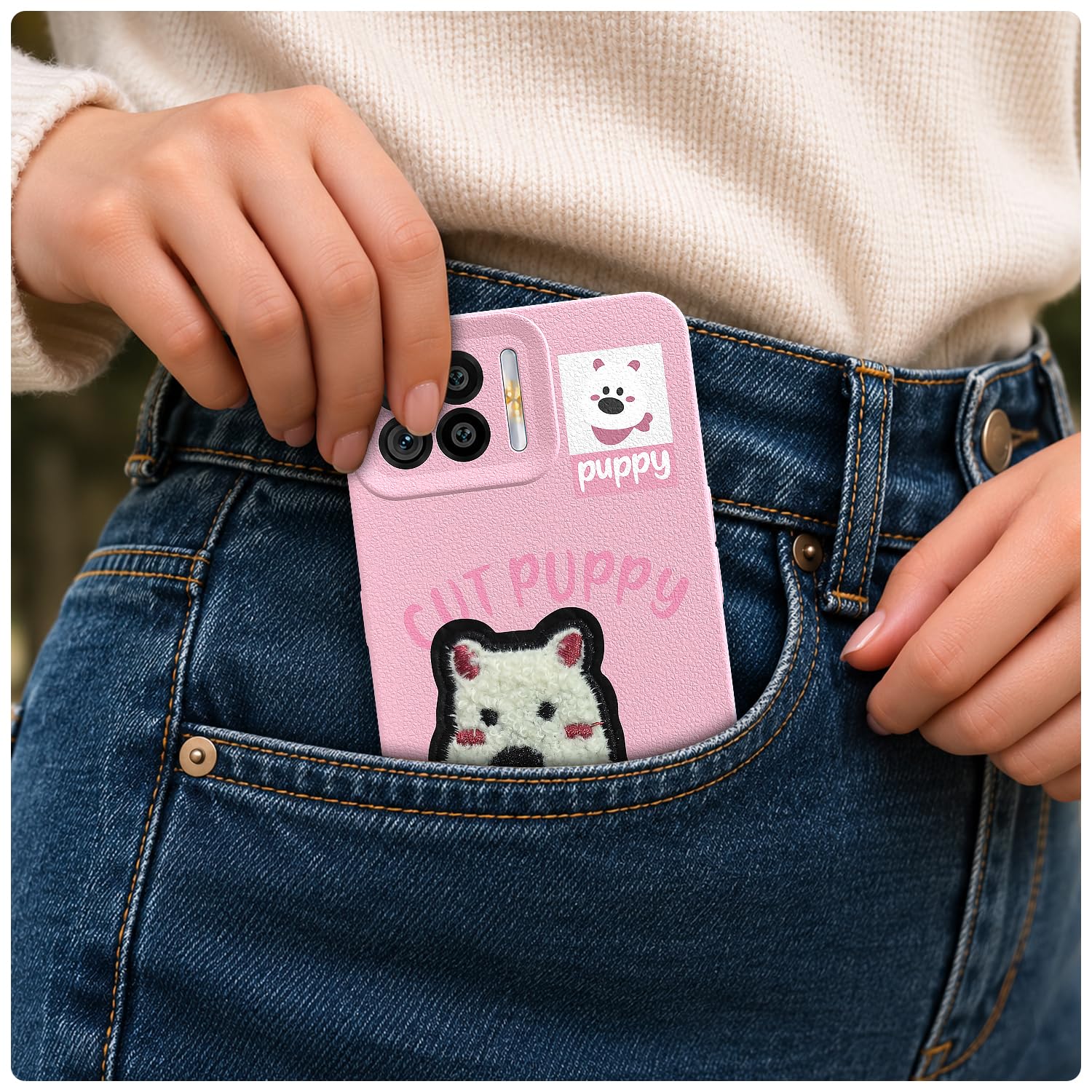 Oppo F17 phone cover in pink by Pikkme – photo 4