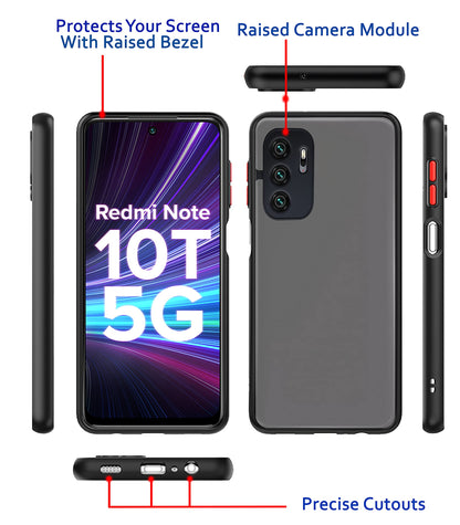 Pikkme Redmi Note 10T/Poco M3 Pro 5G Matte black phone cover – photo 3
