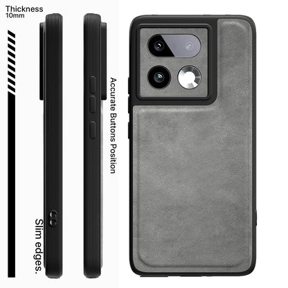Realme 16 Pro Plus 5G Leather phone cover in grey by Pikkme – photo 3