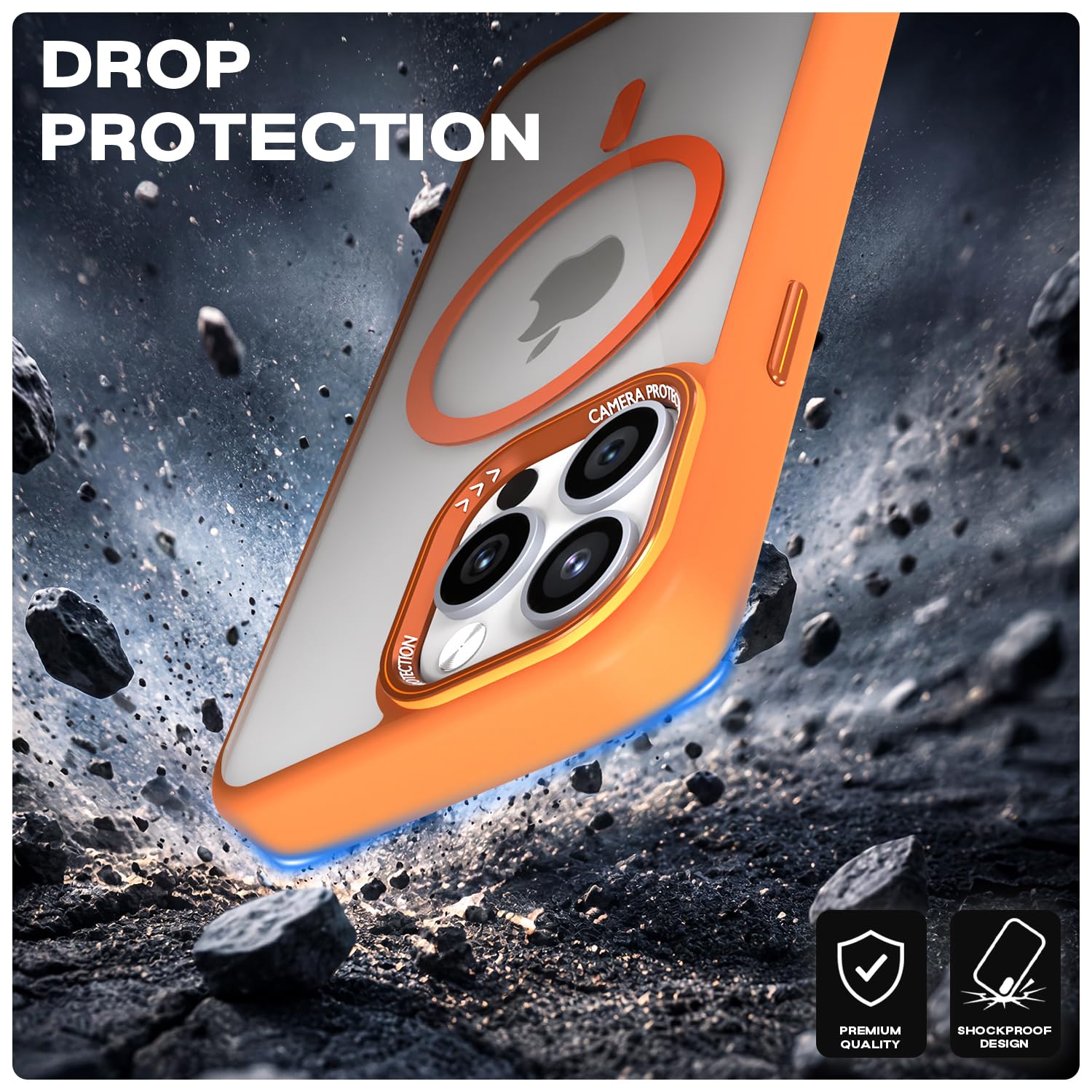 Pikkme orange mag-safe MagSafe back cover for iPhone 14 Pro – photo 6