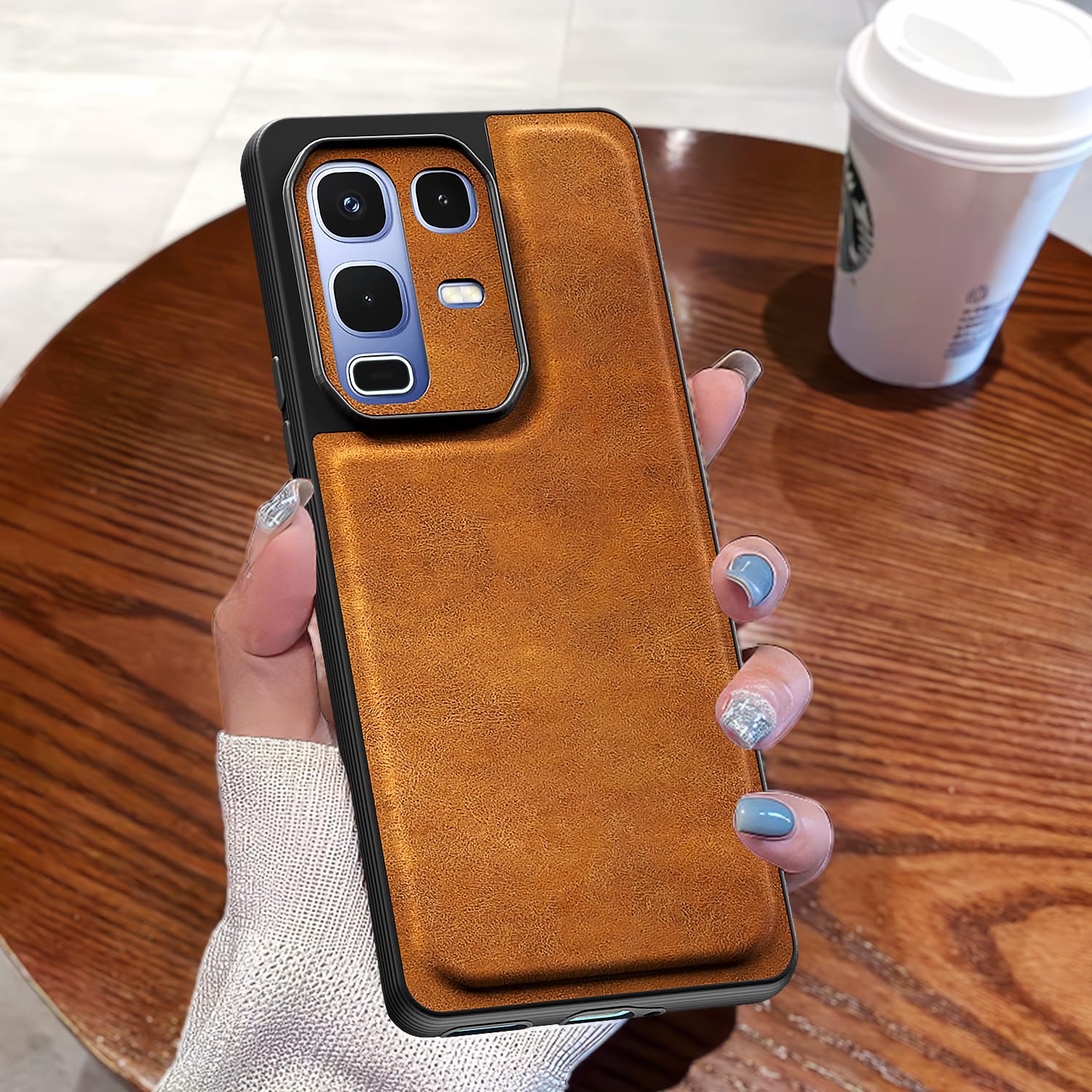 Infinix Note 50s 5G phone cover in brown by Pikkme – photo 7