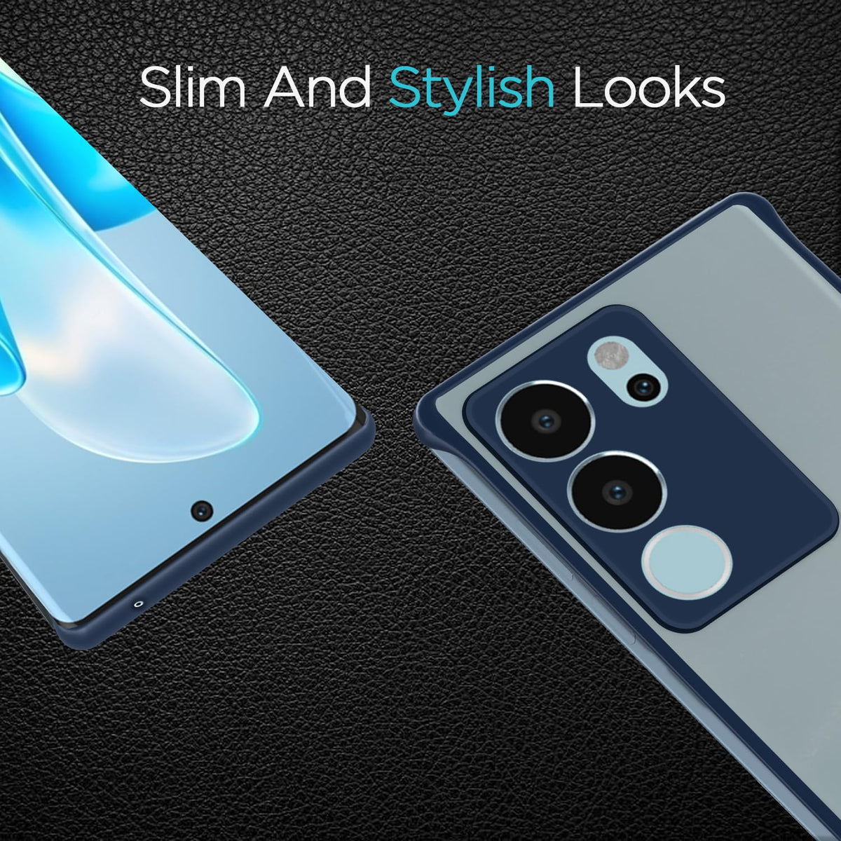 Pikkme blue Frameless mobile cover for Vivo V29/V29 Pro 5G – photo 6