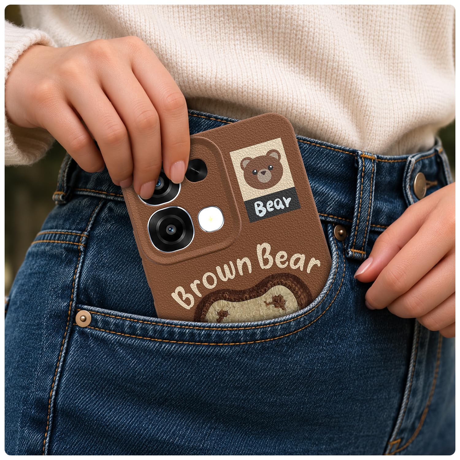 Pikkme Oppo F31/F33 5G brown phone cover – photo 4