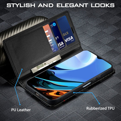 Pikkme Redmi 9 Power Wallet black flip case – photo 2