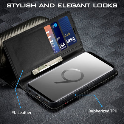 Pikkme black Wallet mobile flip cover for Samsung S9 Plus – photo 2