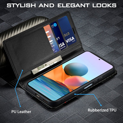 Redmi Note 10 Pro/Note 10 Pro Max Wallet flip cover in black by Pikkme – photo 2