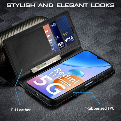 Pikkme Redmi 11 Prime 5G black flip case – photo 2