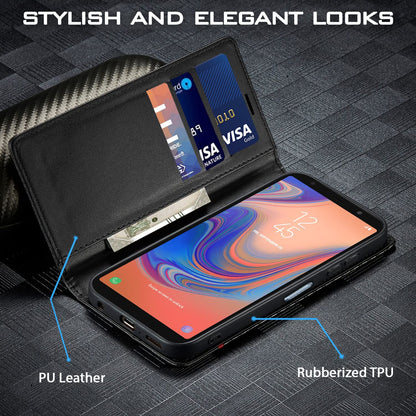 Black Wallet flip cover for Samsung A7 2018 – Pikkme – photo 2