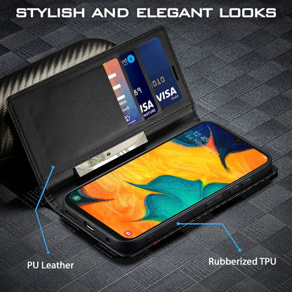 Black flip cover for Samsung A20/A30/M10s – Pikkme – photo 2