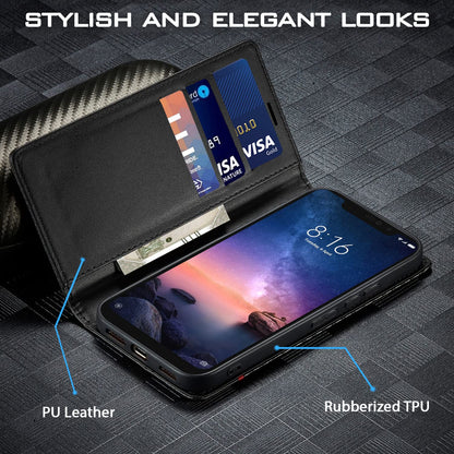 Black flip cover for Redmi Note 6 Pro – Pikkme – photo 2