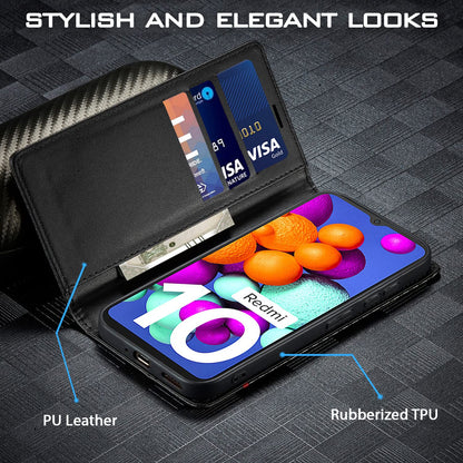Redmi 10/10 Power flip cover in black by Pikkme – photo 2