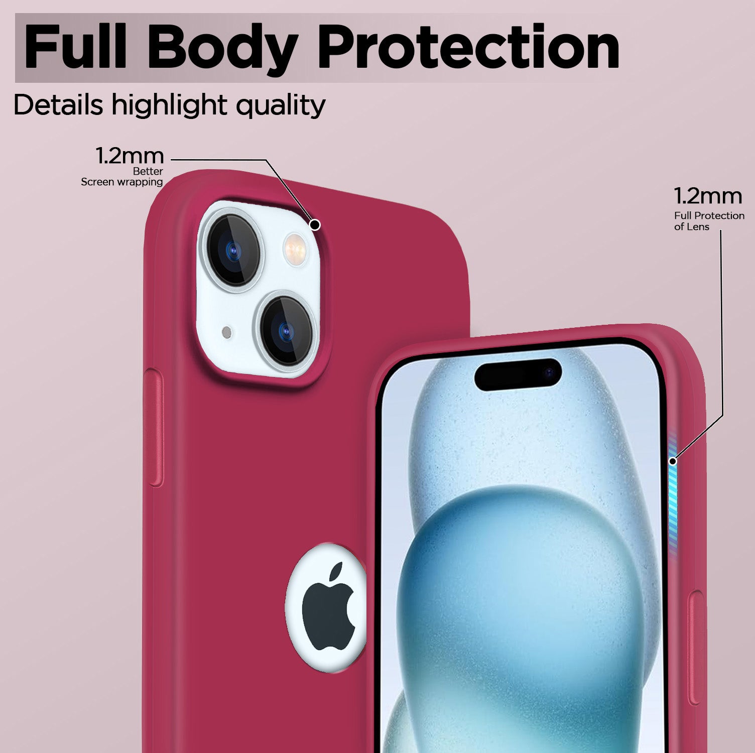 iPhone 15 Silicone Back Cover