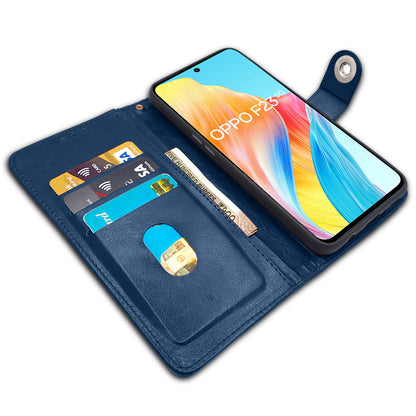 Pikkme Oppo F23 5G Button Flip Cover (Blue)