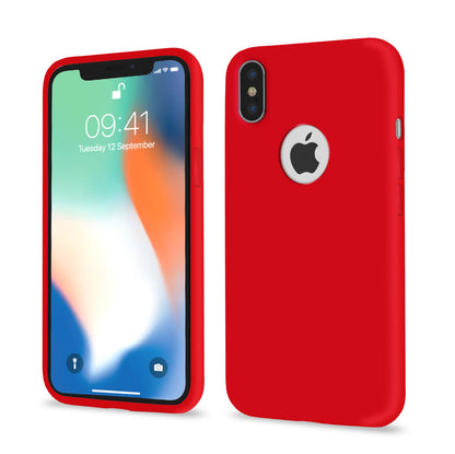 i-Paint Cover Protettiva per iPhone XS Max in Silicone Red con all i-Paint Cover Protettiva per iPhone XS Max in Silicone Red con all