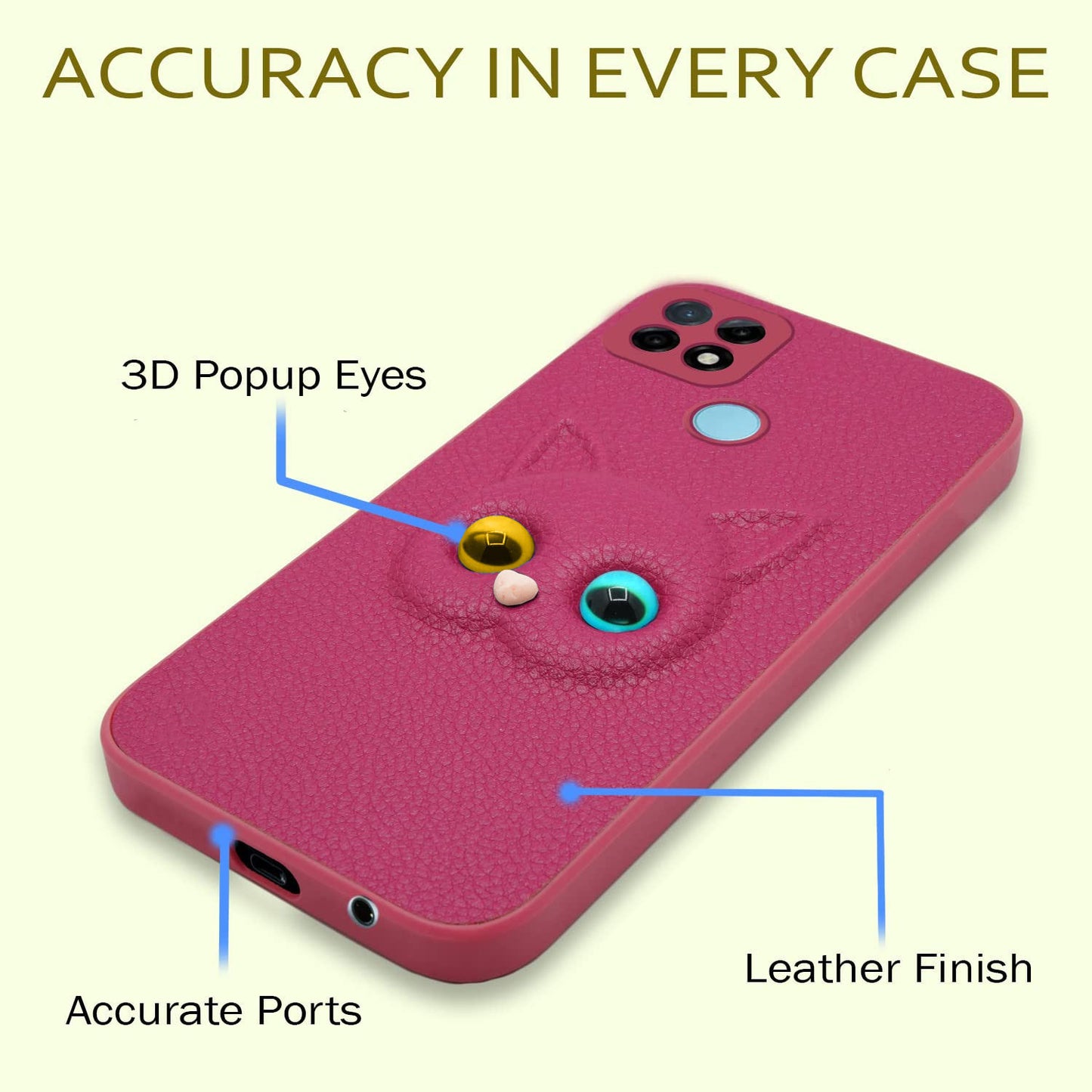 Pikkme Oppo A15 / A15s Cat Case | Pink