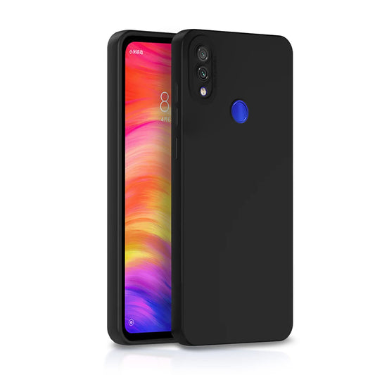 Pikkme Mi Redmi Note 7 / Note 7 Pro/Note 7s Soft Silicone Case with Camera Bumper Protection | Black