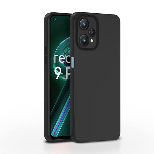 Pikkme Realme 9 Pro 5G Soft Silicone Case with Camera Bumper Protection | Black