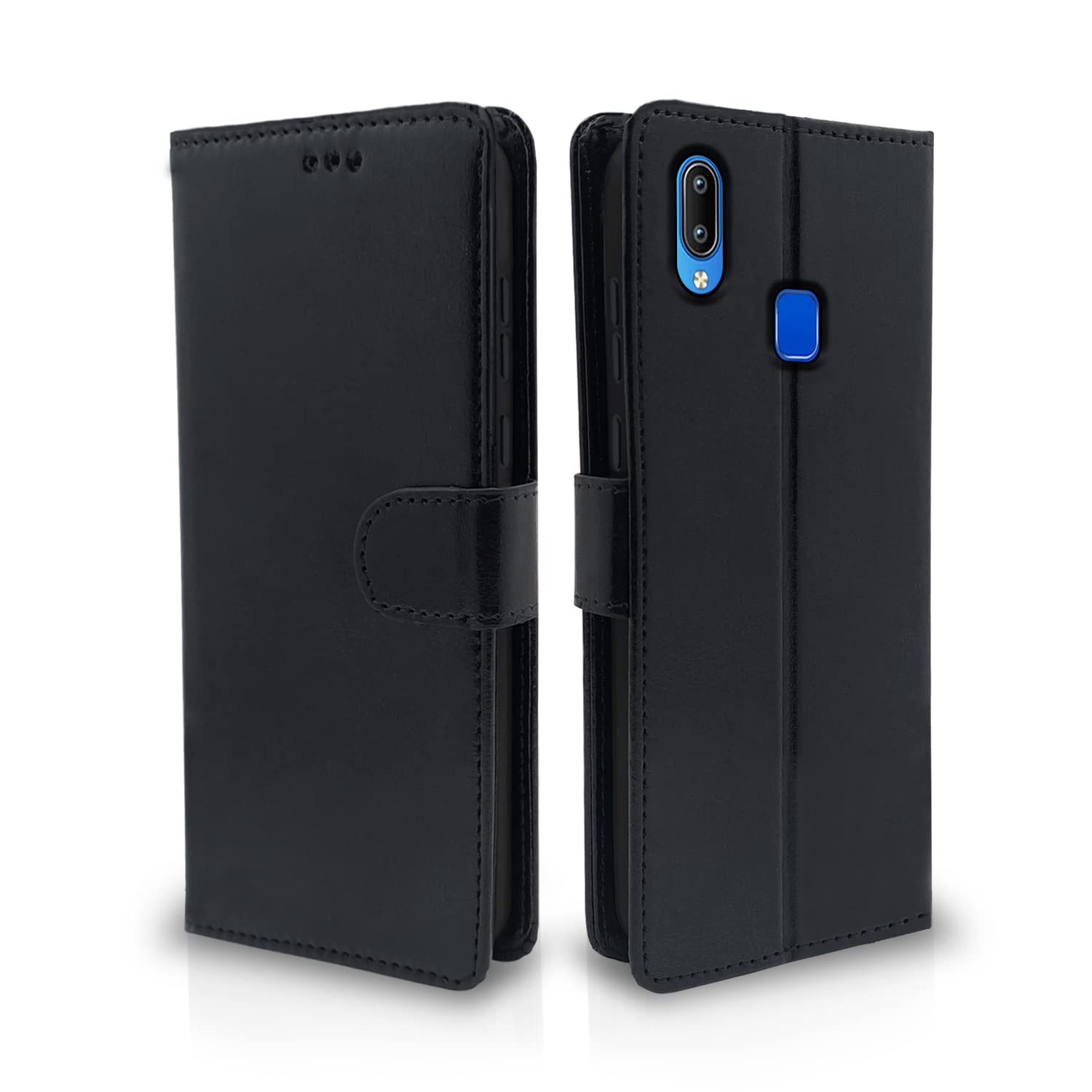 Pikkme Vivo Y91 / Y93 / Y95 Vintage Flip Cover | Black