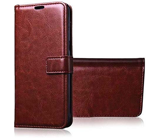 Pikkme Realme 6 Vintage Flip Cover | Brown