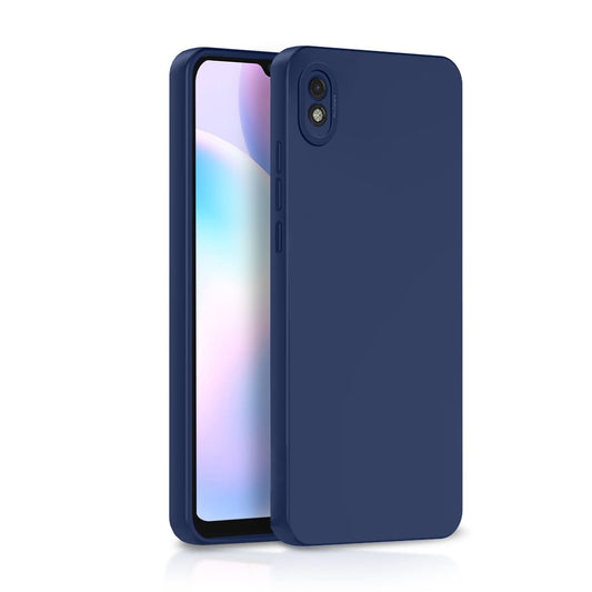 Pikkme Mi Redmi 9A / 9i / 9A Sport Soft Silicone Case with Camera Bumper Protection | Blue