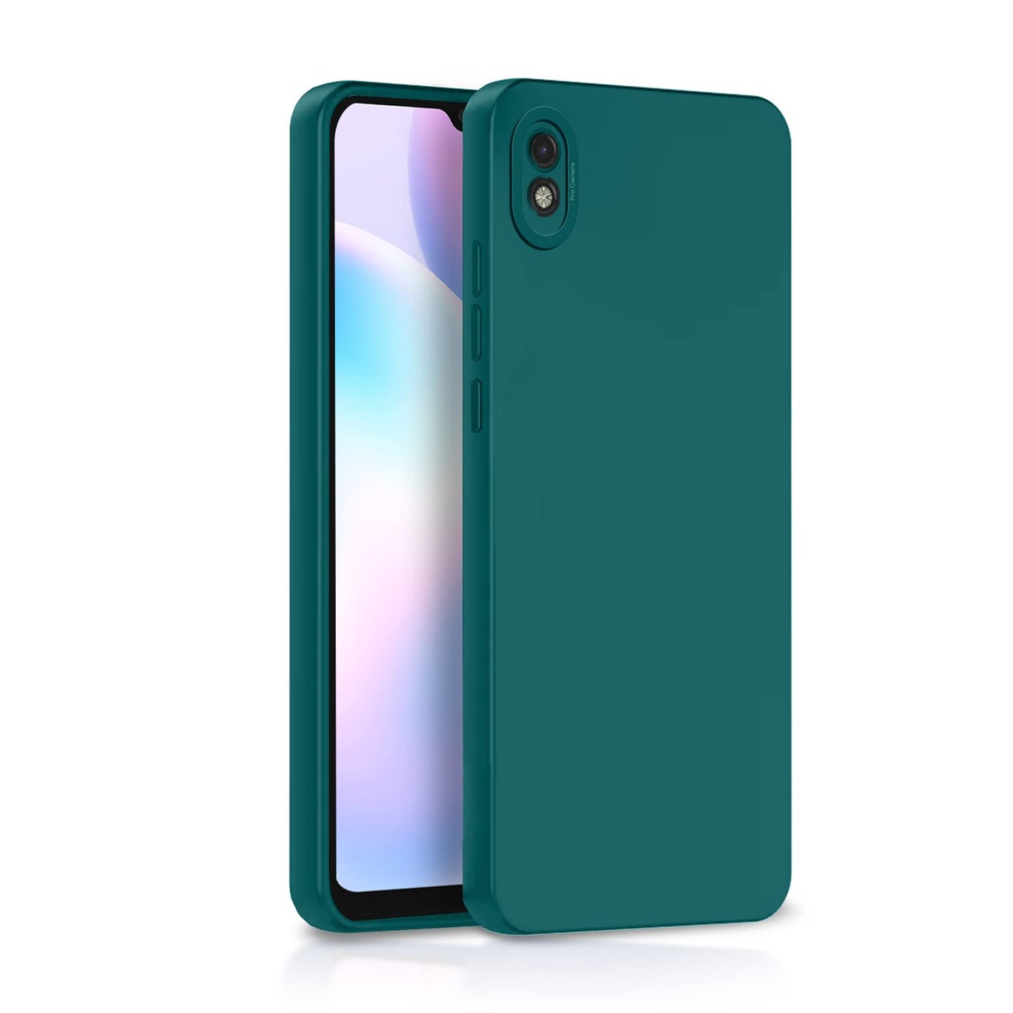 Pikkme Mi Redmi 9A / 9i / 9A Sport Soft Silicone Case with Camera Bumper Protection | Green