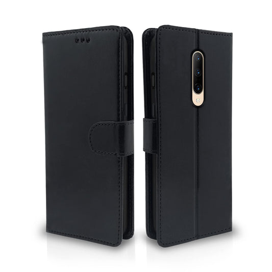 Pikkme OnePlus 7 Pro Vintage Flip Cover | Black