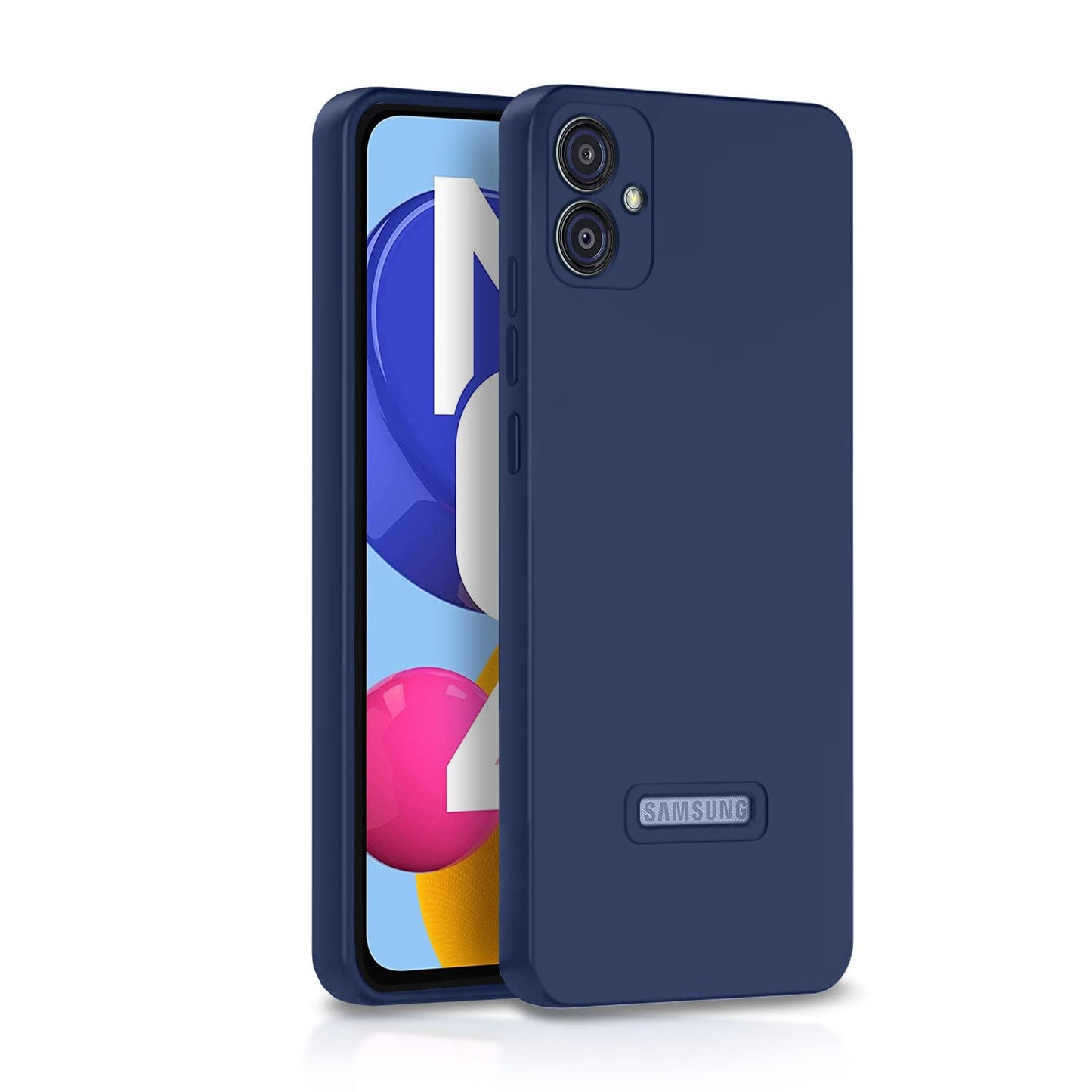 Pikkme Samsung Galaxy M04 / F04 / A04e Soft Silicone Case with Camera Bumper Protection | Blue