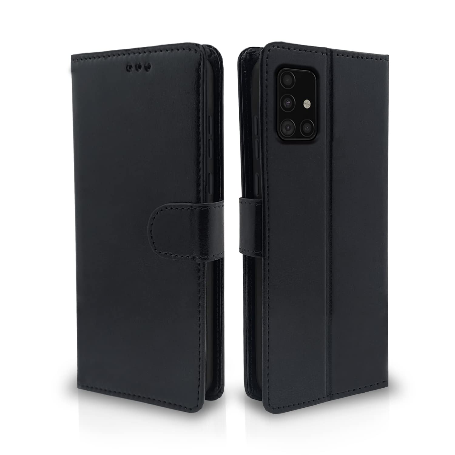 Pikkme Samsung Galaxy A51 Vintage Flip Cover | Black