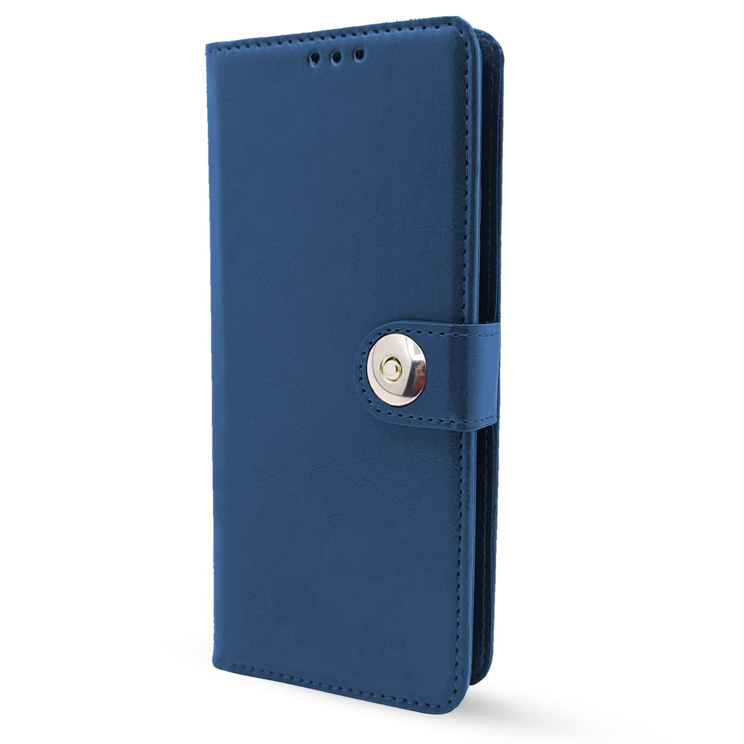 Pikkme Realme Narzo N53 / C53 Button Flip Cover (Blue)