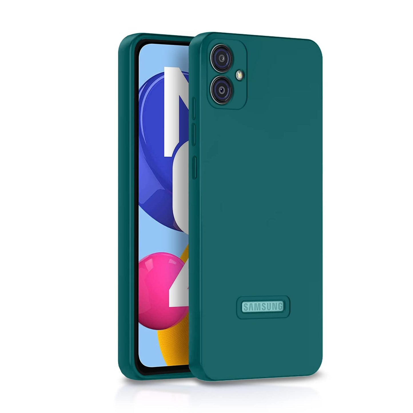 Pikkme Samsung Galaxy M04 / F04 / A04e Soft Silicone Case with Camera Bumper Protection | Green