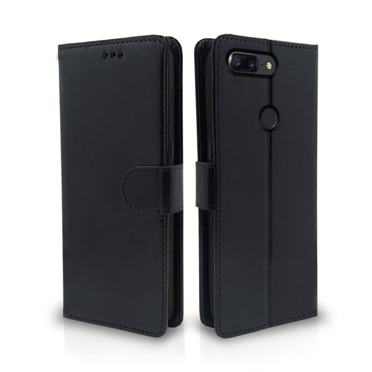 Pikkme OnePlus 5T Vintage Flip Cover | Black