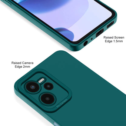 Pikkme Realme C35 Soft Silicone Case with Camera Bumper Protection | Green