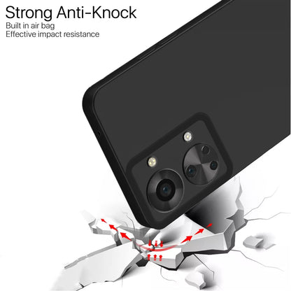 Pikkme OnePlus Nord 2T 5G Soft Silicone Case with Camera Bumper Protection | Black