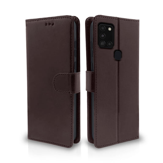 Pikkme Samsung Galaxy A21s  Vintage Flip Cover | Coffee