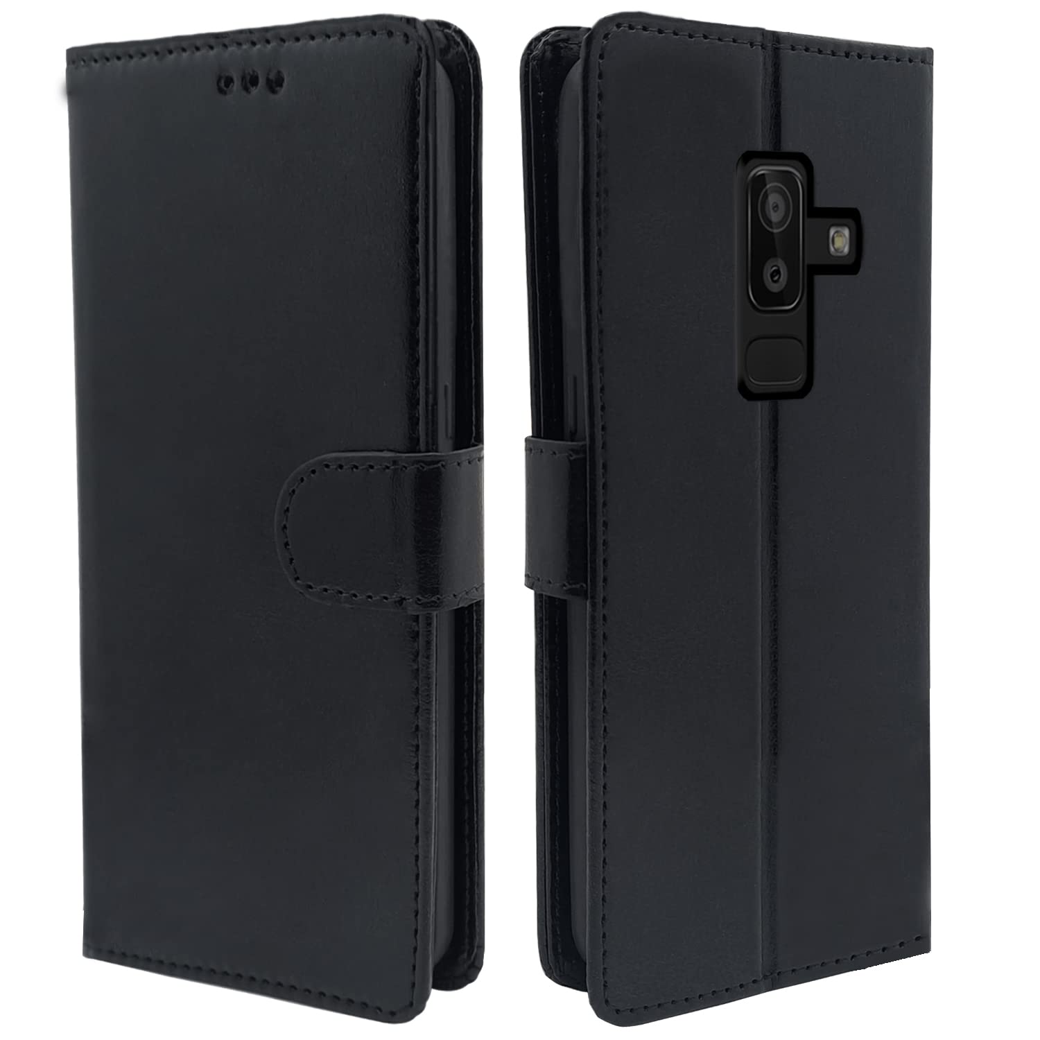 Pikkme Samsung Galaxy J8 Vintage Flip Cover | Black