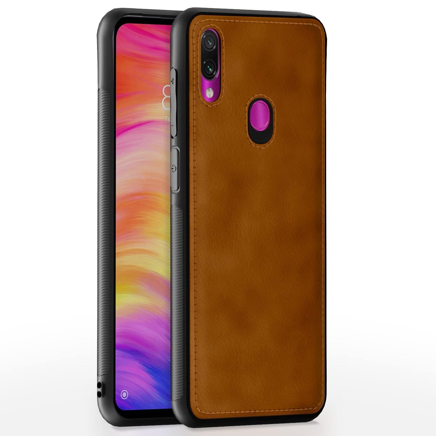 Pikkme Redmi Note 7 Pro/Note 7 /Note 7S Leather Back Cover | Brown