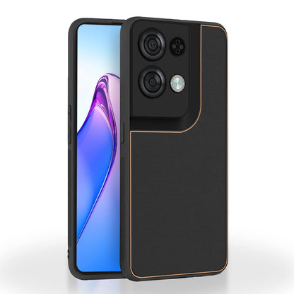 Pikkme Oppo Reno 8 Pro 5G Leather Chrome Case | Black