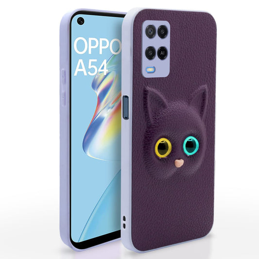 Pikkme Oppo A54 Cat Case | Purple