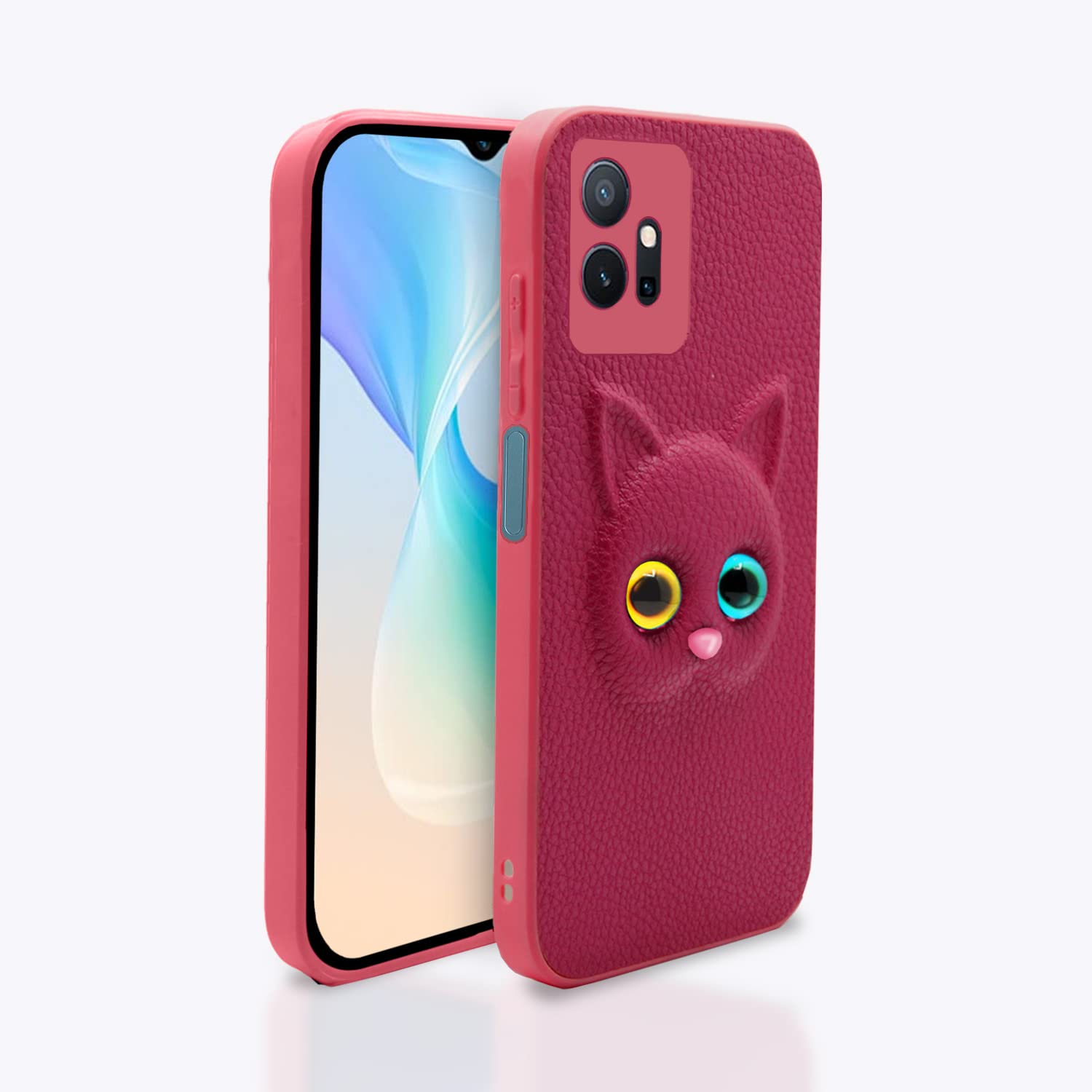 Pikkme Vivo T1 5G / Vivo Y75 5G / iQOO Z6 5G Cat Case | Pink