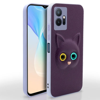 Pikkme Vivo T1 5G / Vivo Y75 5G / iQOO Z6 5G Cat Case | Purple