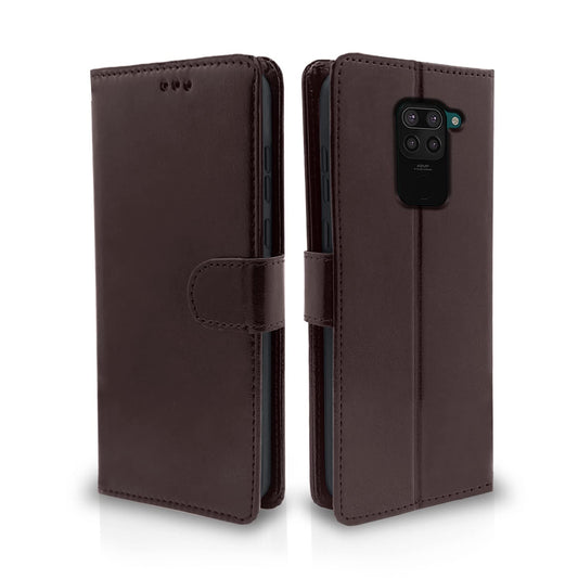 Pikkme Xiaomi Redmi Note 9 Vintage Flip Cover | Coffee