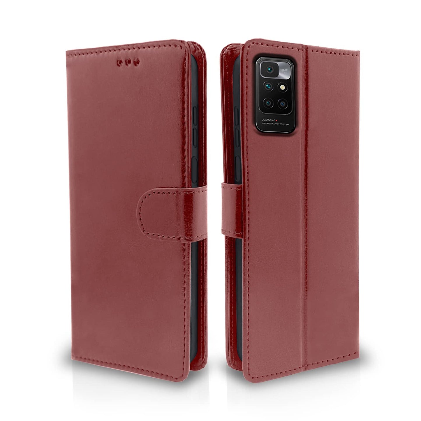 Pikkme Mi Redmi 10 Prime  Vintage Flip Cover | Brown